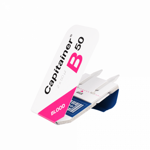Capitainer B 50 device for self-administered 50 µL dried blood spot collection in clinical and diagnostic workflows