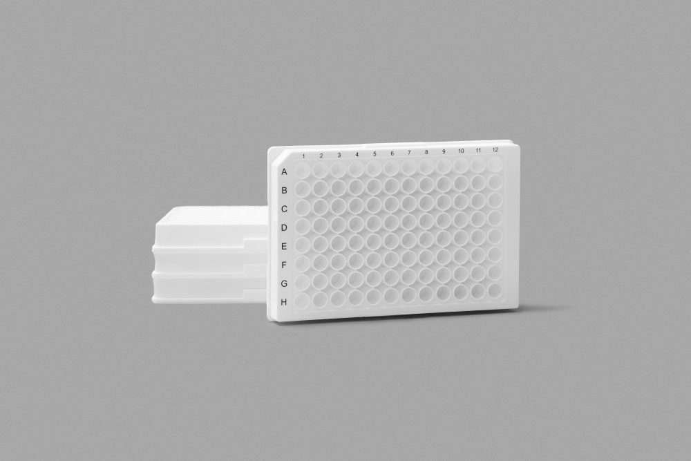 bioplastic microplates, white, from Green Elephant Biotech